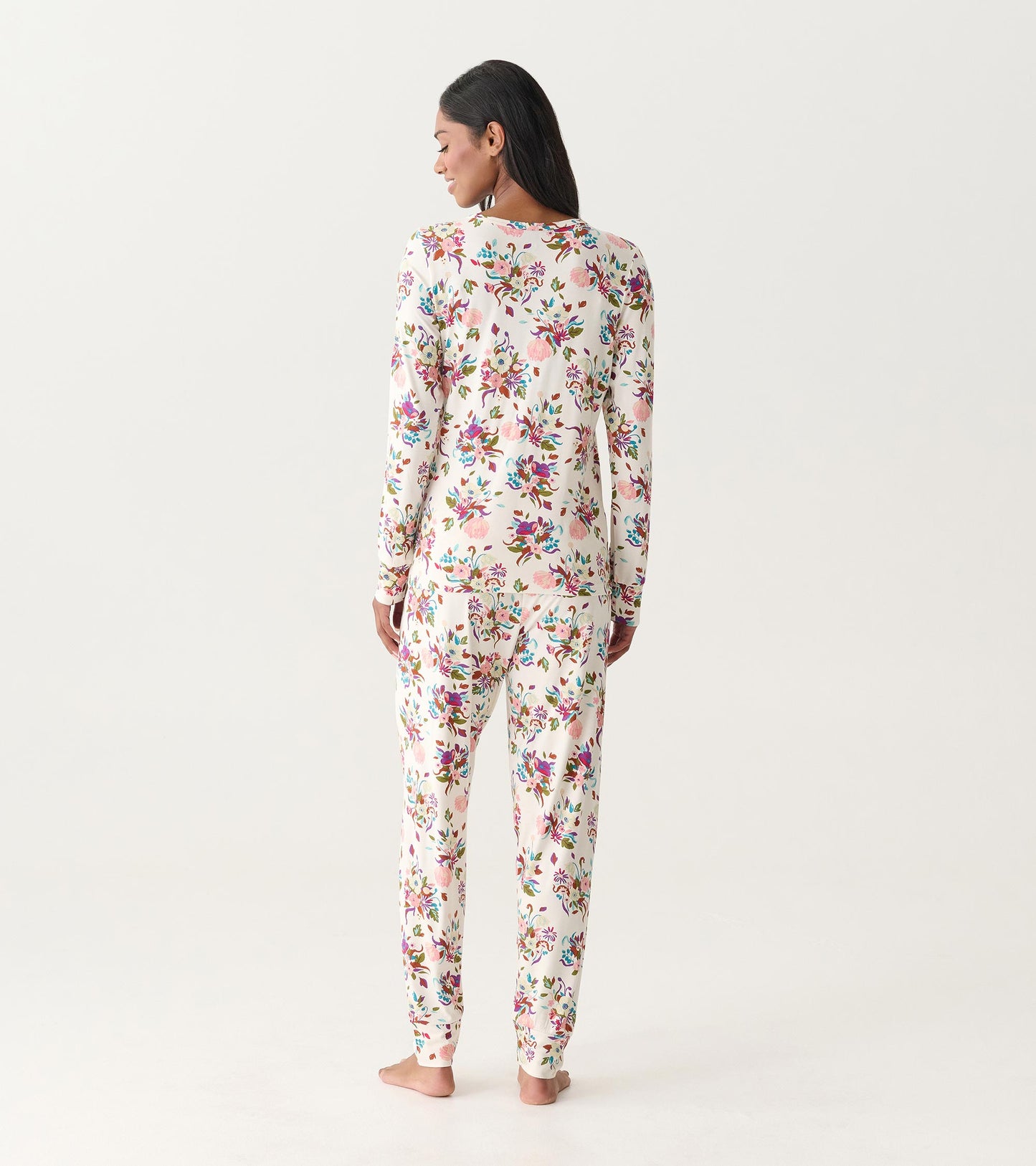 Women's Fall Floral Bamboo Pajama Set