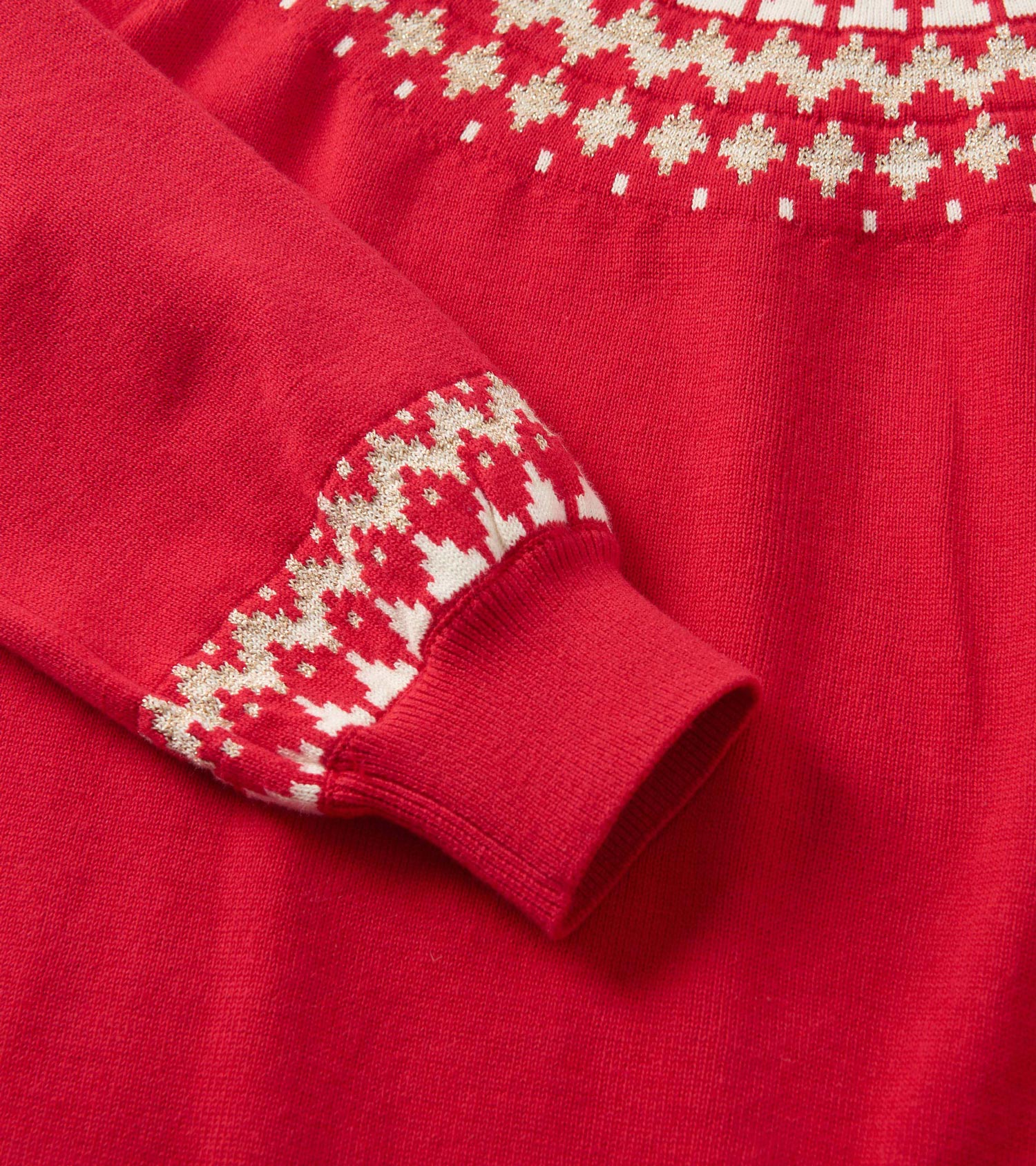 Girls Holiday Fair Isle Swing Sweater Dress Girls Holiday Fair Isle Swing Sweater Dress