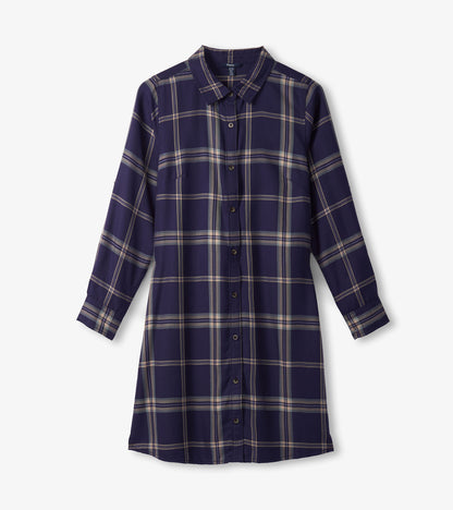 flannel shirt dress Cara Shirt Dress