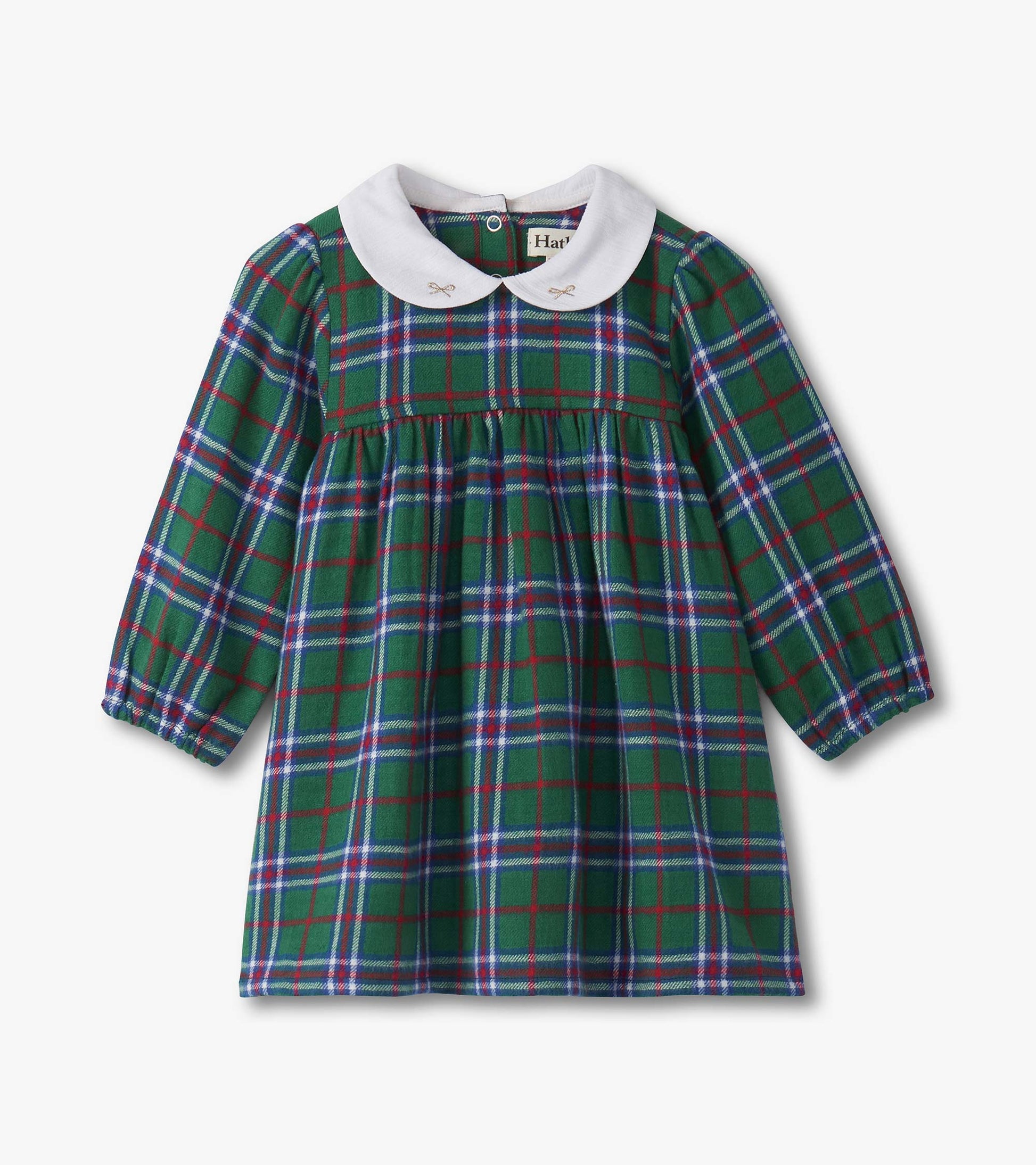 Baby & Toddler Girls Holiday Plaid Puff Sleeve Pinafore 12-18M Baby & Toddler Girls Holiday Plaid Puff Sleeve Pinafore 12-18M
