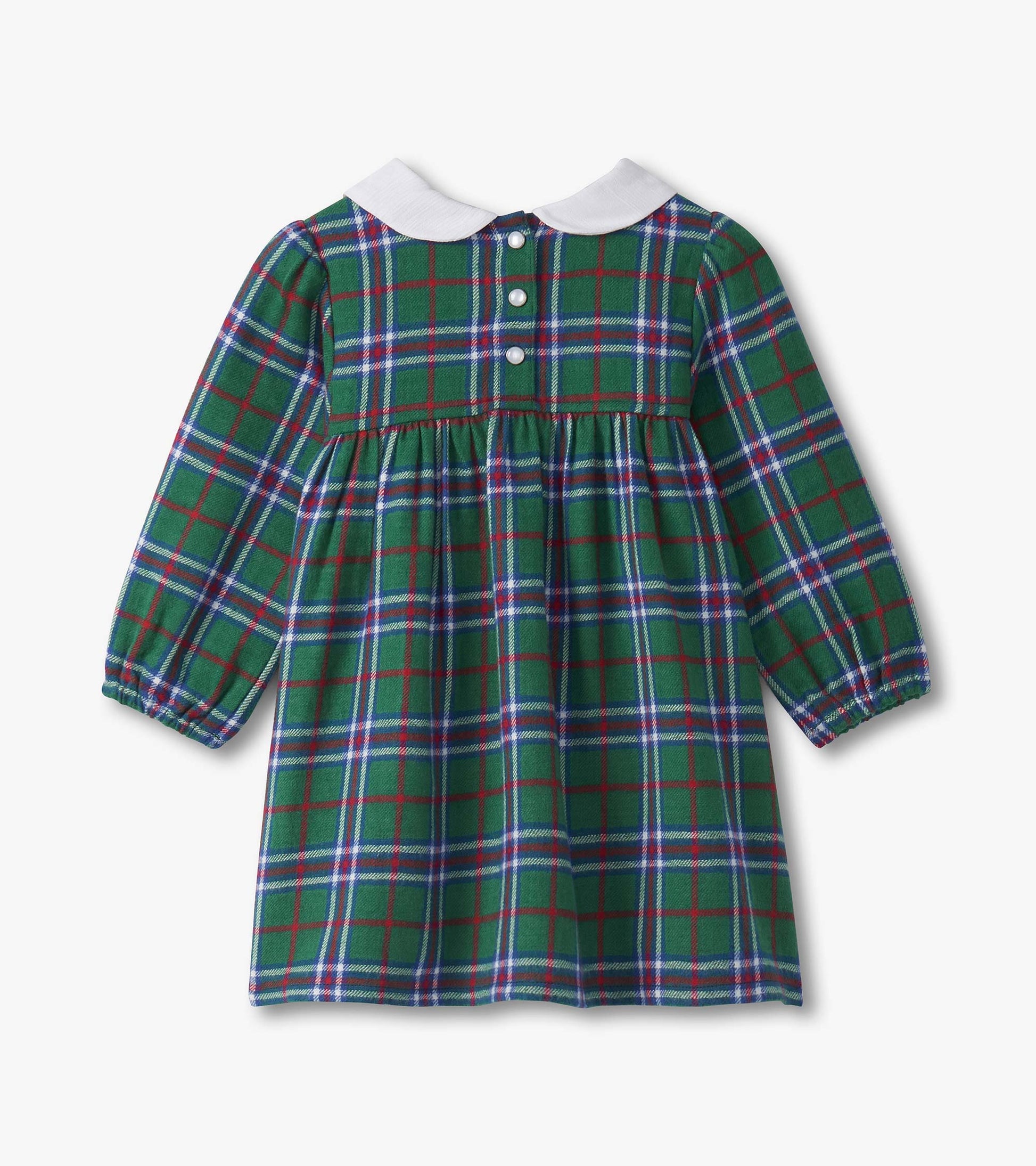 Baby & Toddler Girls Holiday Plaid Puff Sleeve Pinafore 12-18M Baby & Toddler Girls Holiday Plaid Puff Sleeve Pinafore 12-18M