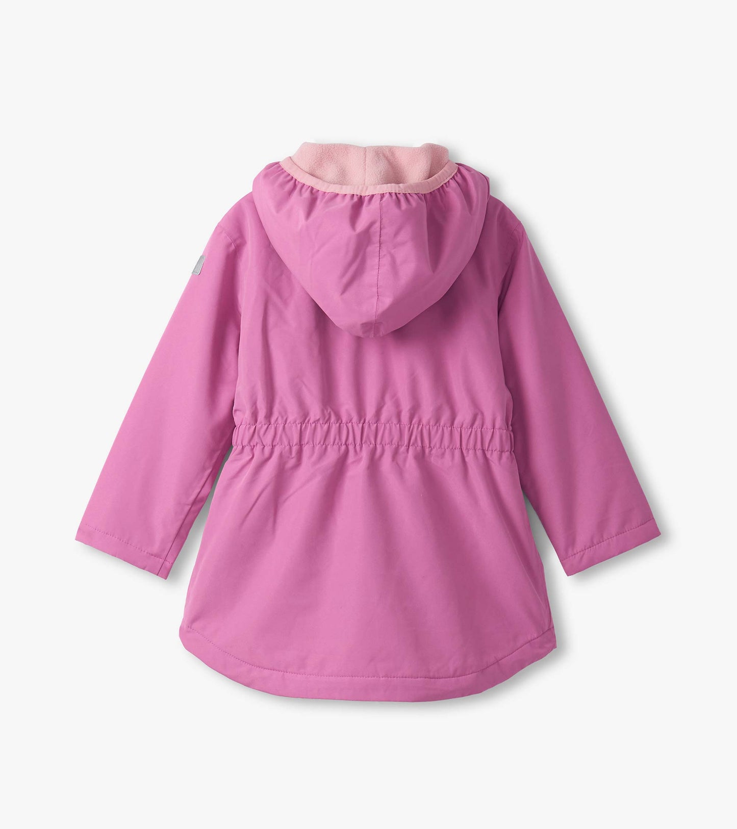 Girls Heart Swans Zip-Up Lightweight Rain Jacket