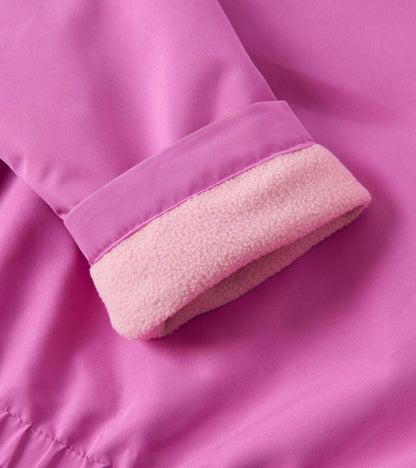 Girls Heart Swans Zip-Up Lightweight Rain Jacket