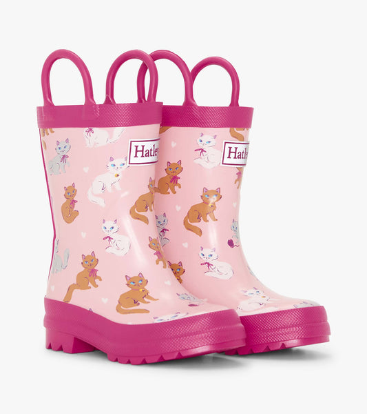 Toddler Girls Little Kitties Rain Boots