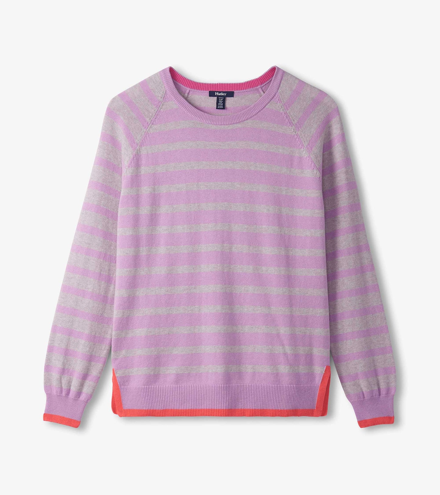 Olivia Sweater - Lilac Pink Stripes