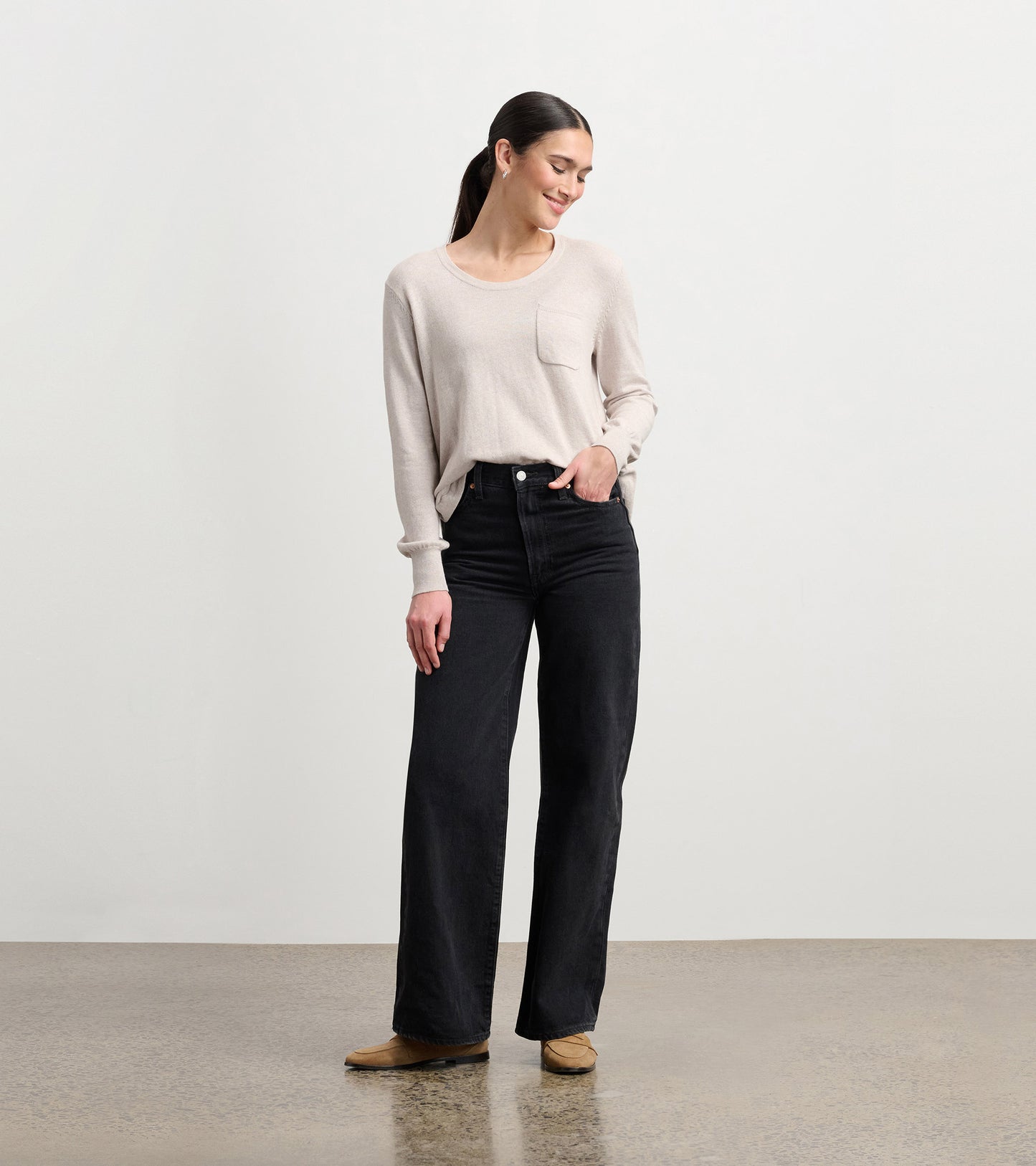 Jessie Sweater - Oatmeal Melange