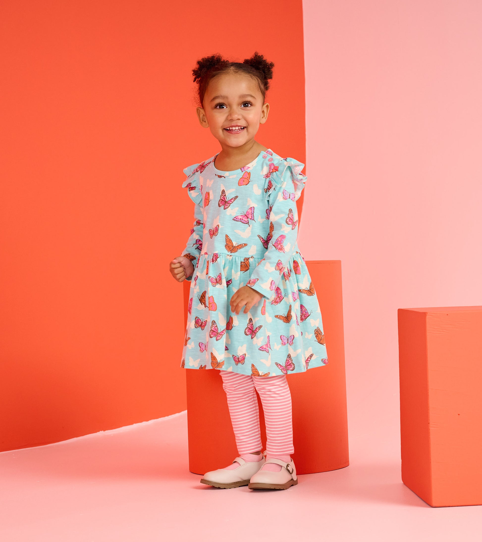 Baby & Toddler Girls Butterfly Ruffle Dress and Legging Set 12-18M Baby & Toddler Girls Butterfly Ruffle Dress and Legging Set 12-18M