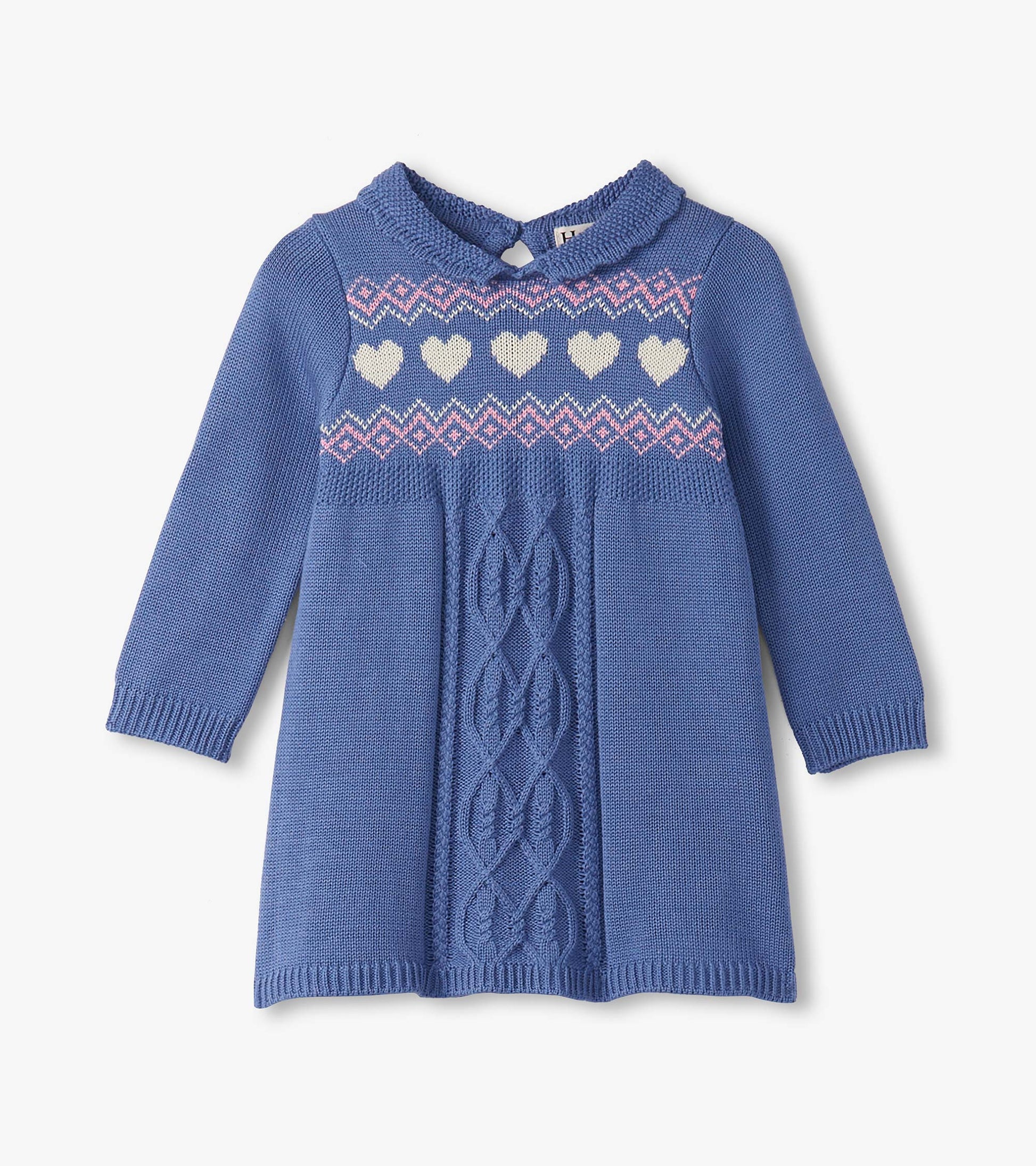Baby & Toddler Girls Hearts Cable Knit Sweater Dress Baby & Toddler Girls Hearts Cable Knit Sweater Dress