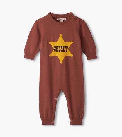 Baby Boys Sheriff Knit Romper