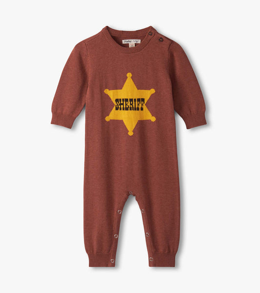 Baby Boys Sheriff Knit Romper