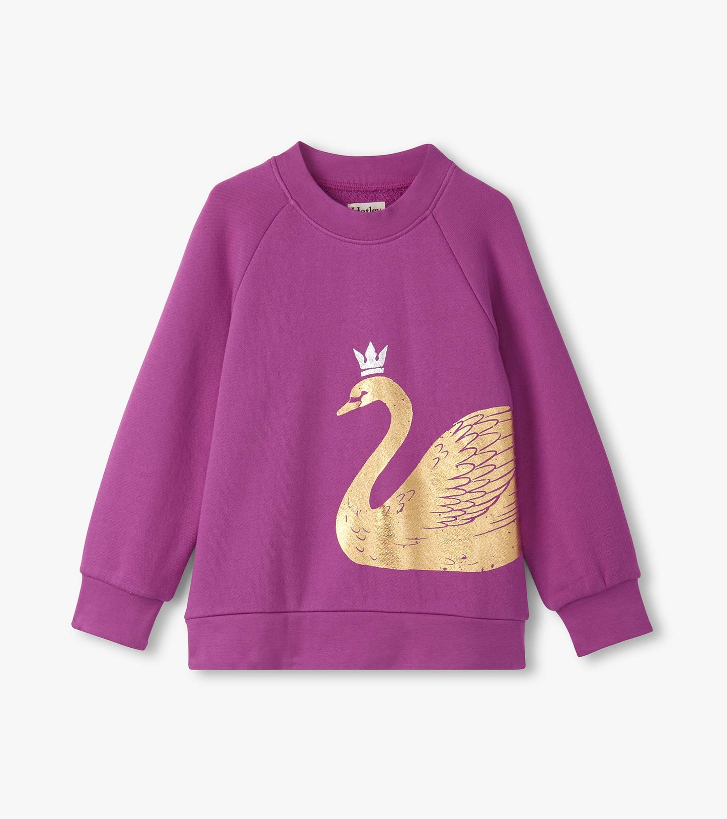 Girls Swan Slouchy Pullover
