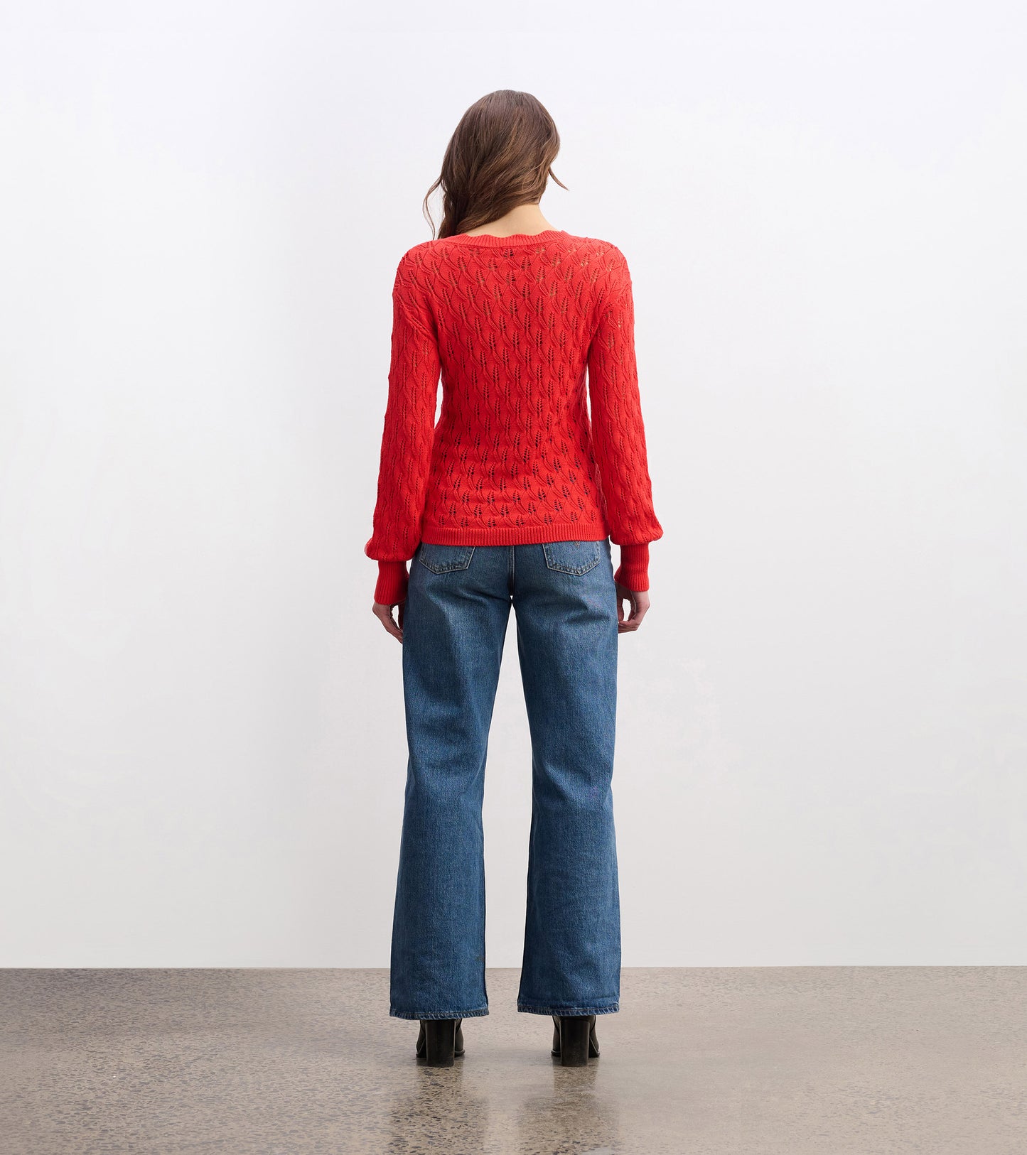 Iris Sweater - Ruby Red