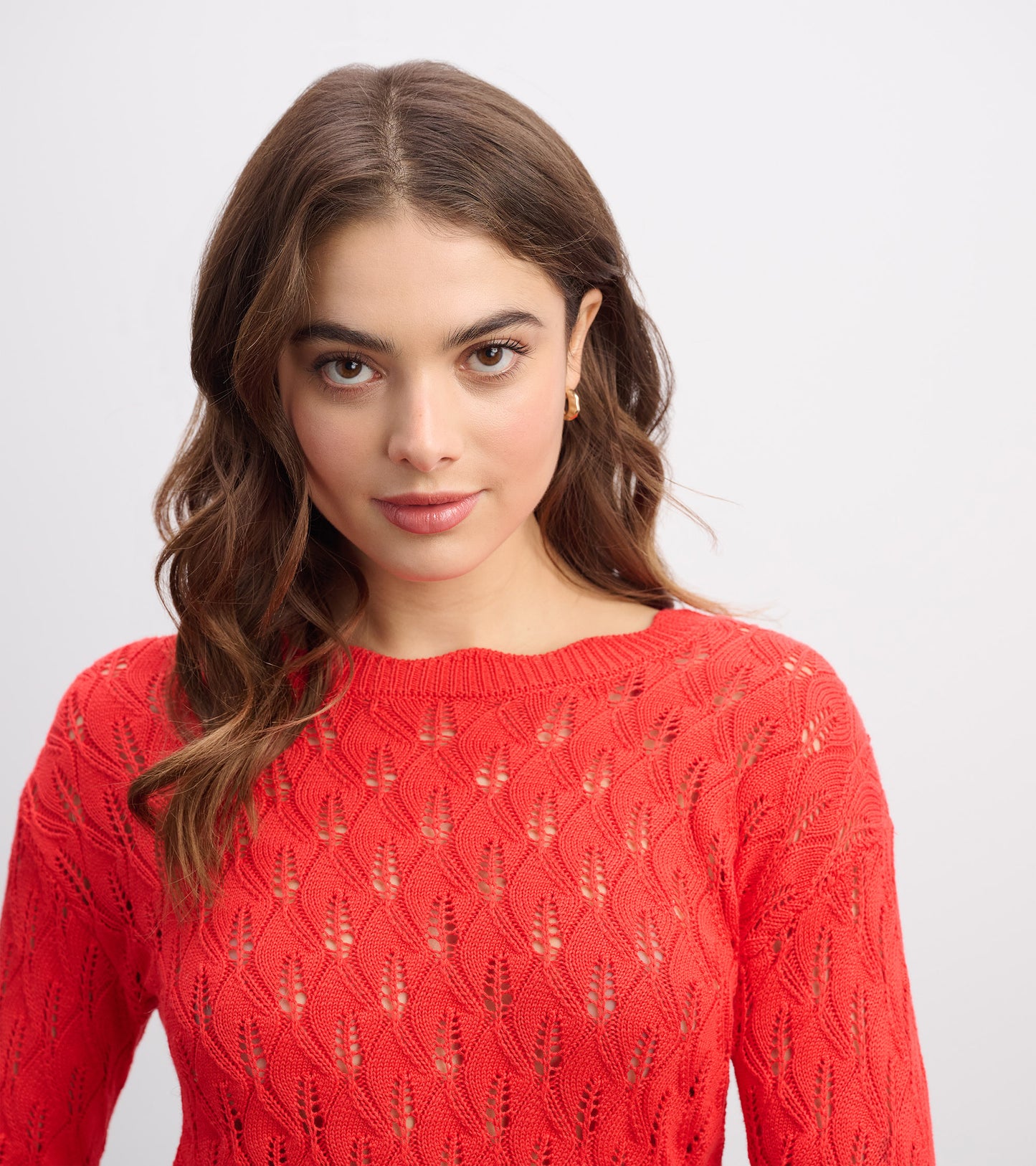 Iris Sweater - Ruby Red