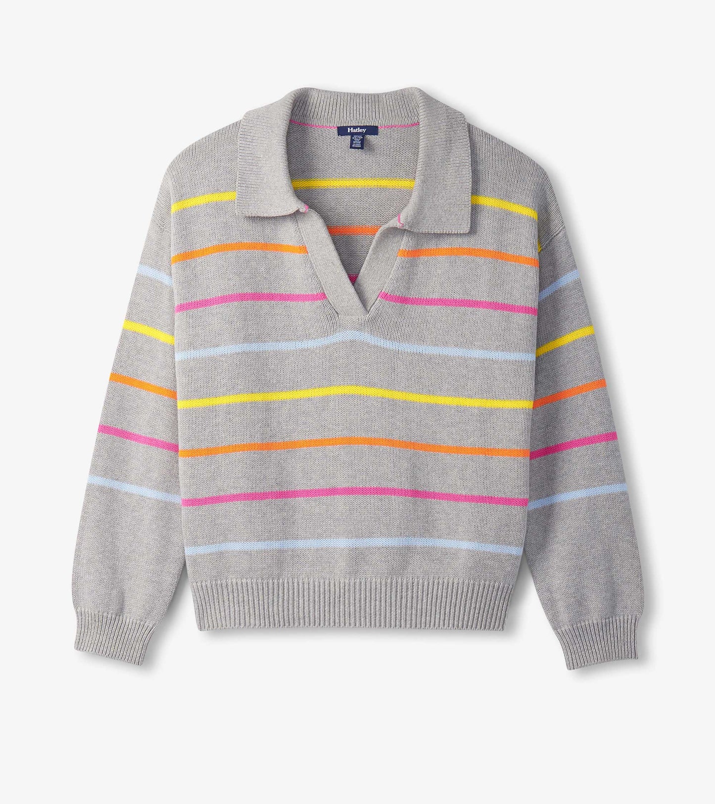 Johnny Collar Sweater - Sorbet Stripes