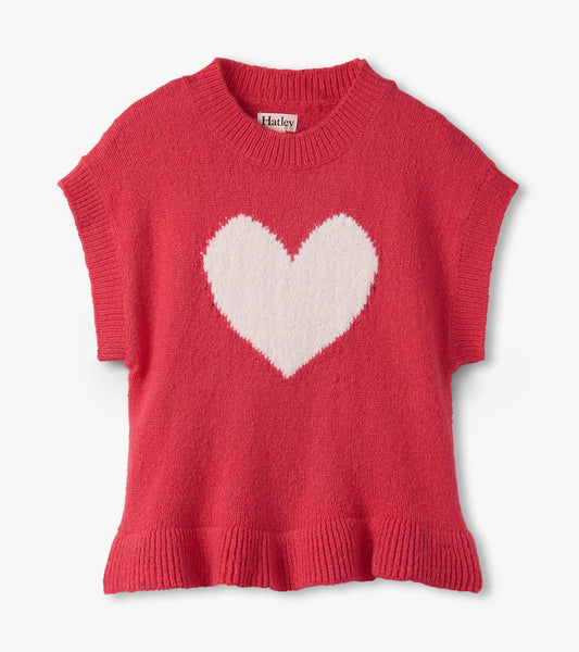 Girls Red Everywhere Sweater Vest