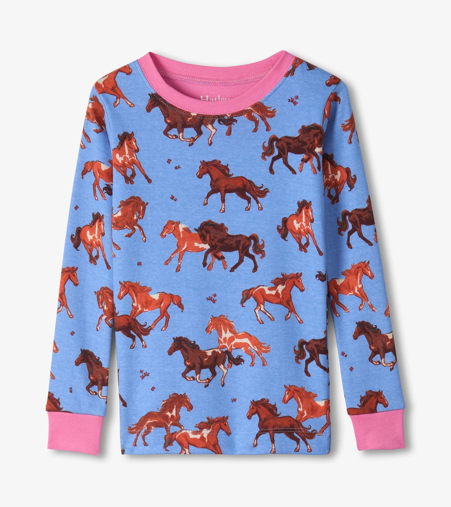 Girls Tinsel Horses Cotton Pajama Set