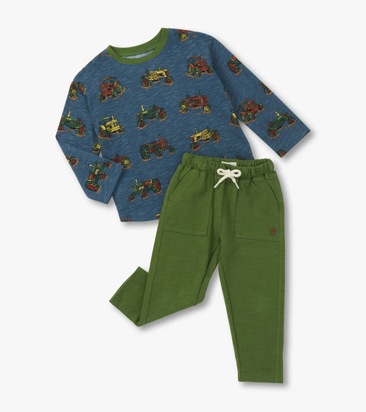 Baby & Toddler Boys Landscape Tractors Graphic Lounge Set