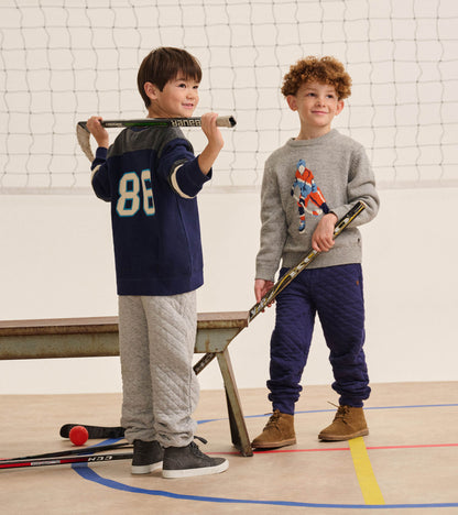 Boys Hockey Crew Neck Sweater