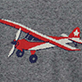 View Baby & Toddler Boys Vintage Plane Crew Neck Sweater red and blue vintage airplane on dark gray heather knit