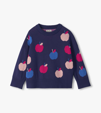 Girls Apple Orchard Raglan Pullover Sweater