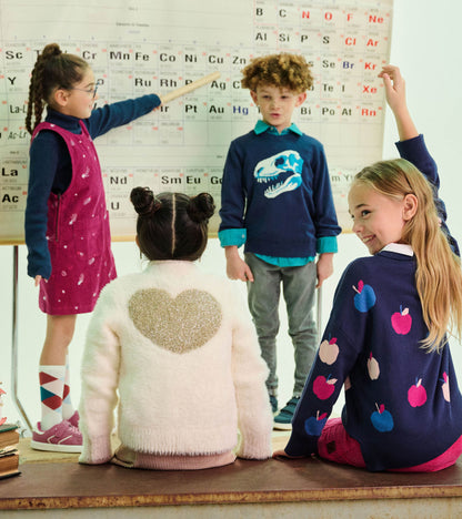 Girls Apple Orchard Raglan Pullover Sweater