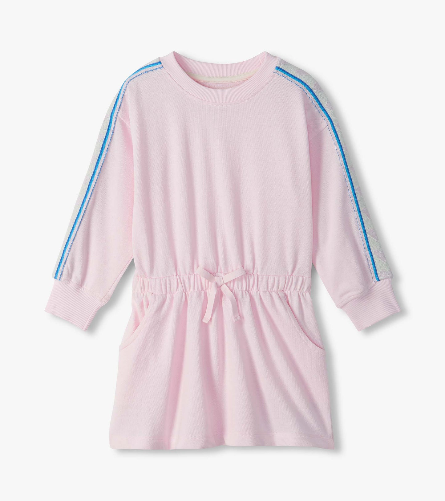 Girls Pink Sweatshirt Dress