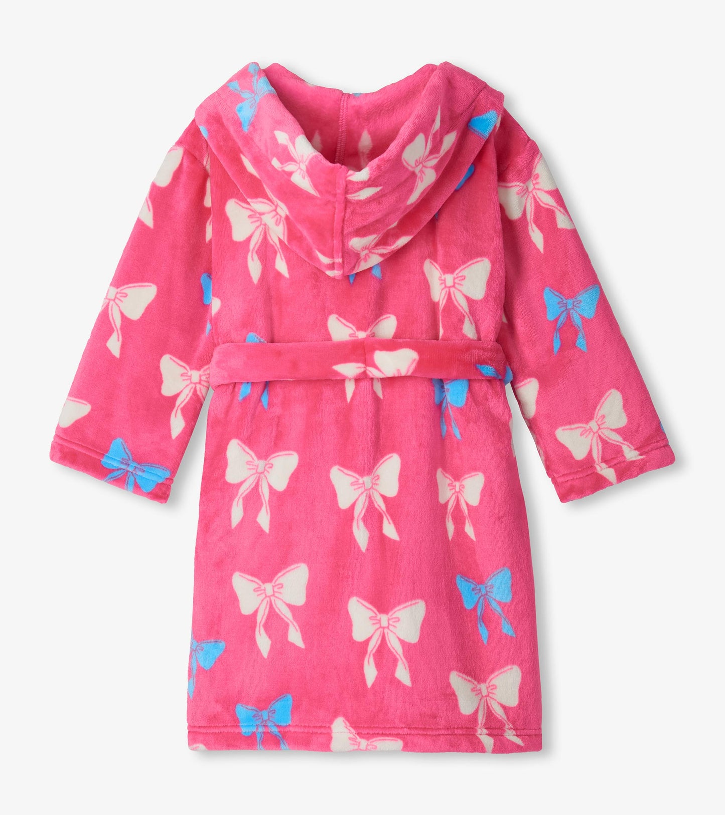 Girls Big Big Bows Fuzzy Fleece Robe