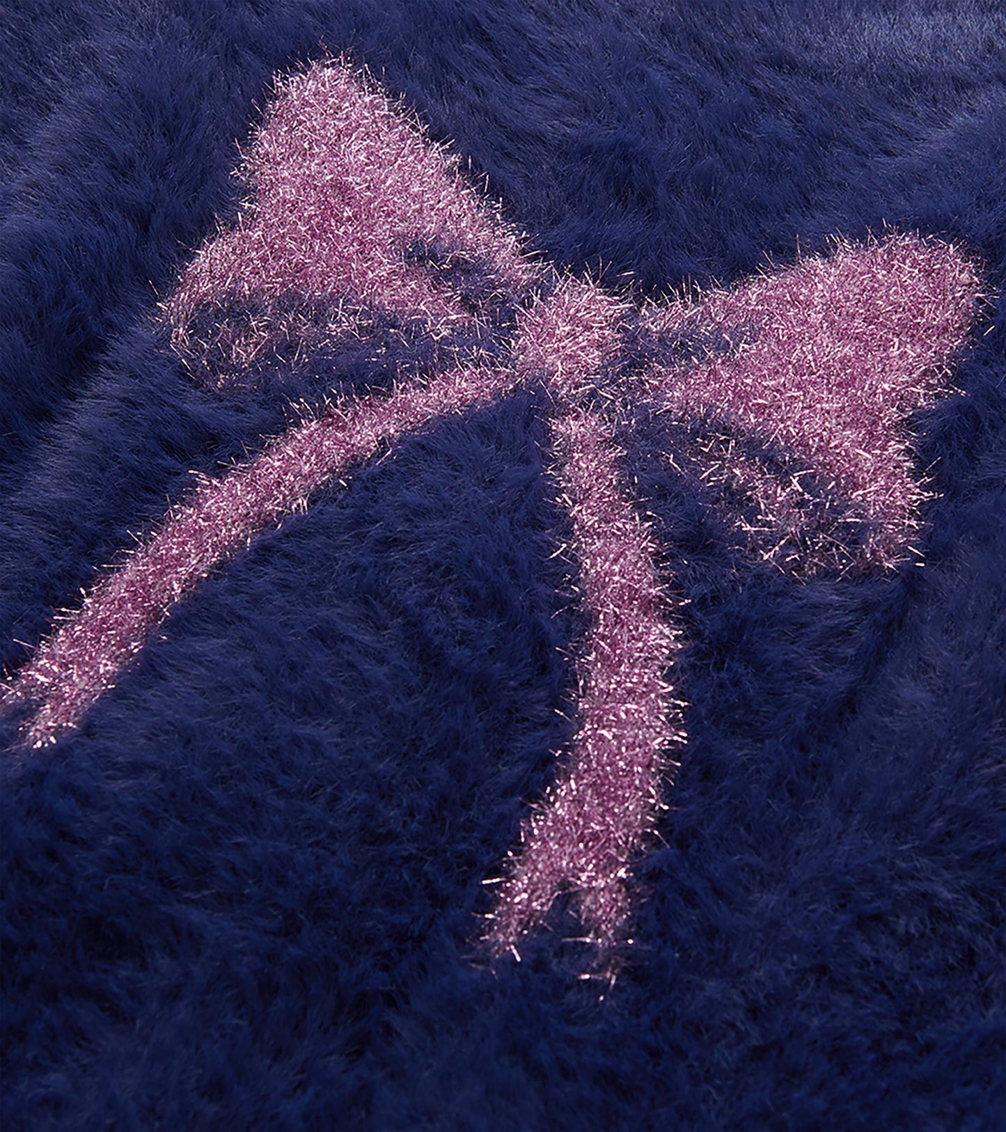 Girls Pink Bow Fuzzy Cardigan