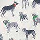 View Baby Boys Bandana Dogs Bamboo Sleeper White swatch with blue dogs wearing green and gray bandanas