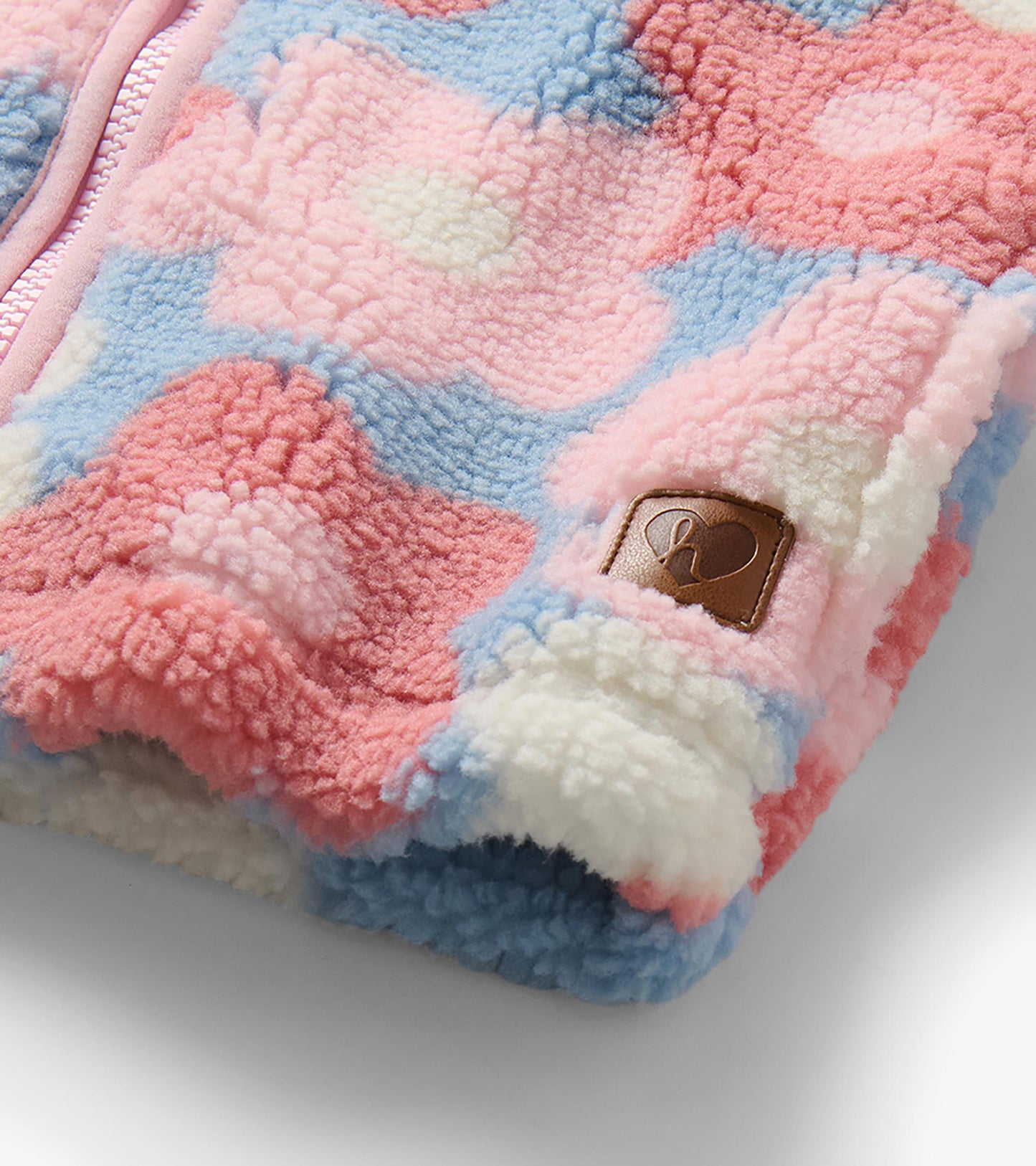 Baby & Toddler Girls Big Flowers Faux Sherpa Jacket