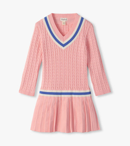 Girls Blossom Pleated Cable Dress