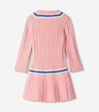Girls Blossom Pleated Cable Dress