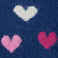 View Baby & Toddler Girls Lovely Hearts Furry Sweater Dress Blue swatch with three heart shapes in white, light pink, and bright pink