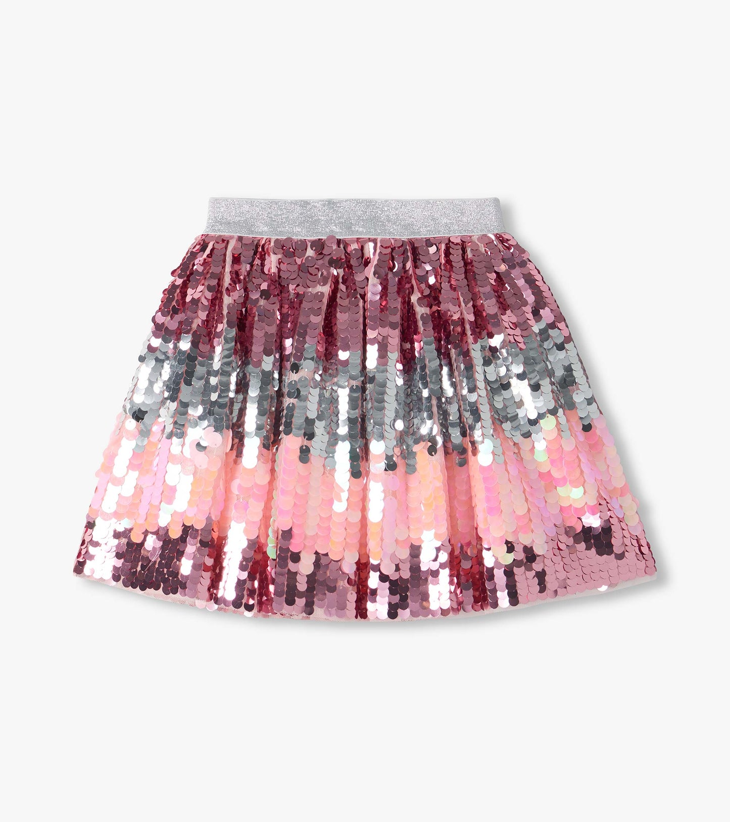 Girls Blossom Gradient Sequin Skirt