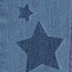 View Girls Super Star Slouchy Jeans Blue denim swatch with a dark blue star pattern