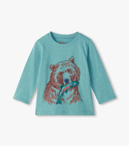 Baby & Toddler Boys Grizzly Bear Crew Neck T-Shirt