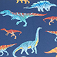View Boys Colourful Dinos Umbrella Blue swatch with colorful dinosaur pattern