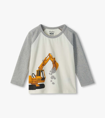 Baby & Toddler Boys Digger Raglan Sleeve T-Shirt