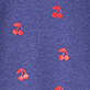 View Baby & Toddler Girls Foil Cherries Ruffle Dress Purple swatch with small red cherries pattern