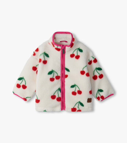 Baby & Toddler Girls Cherries Faux Sherpa Jacket