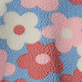 View Baby & Toddler Girls Cherries Faux Sherpa Jacket Pink and red cherry and flower pattern on blue faux sherpa texture