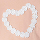 View Baby & Toddler Girls Heart Gathered Back T-Shirt Pale pink swatch with a white heart-shaped floral design