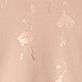 View Baby & Toddler Girls Shiny Ballerinas Mix Media Top Light peach fabric with shiny ballerina silhouettes