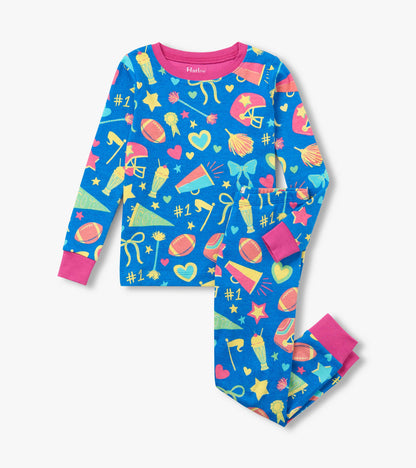 Girls Cheer Squad Cotton Pajama Set