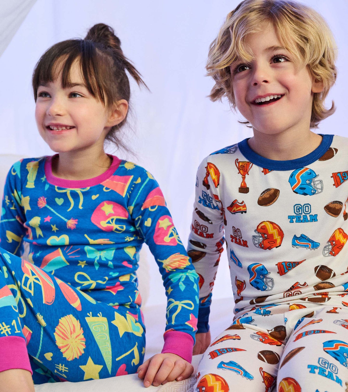 Girls Cheer Squad Cotton Pajama Set