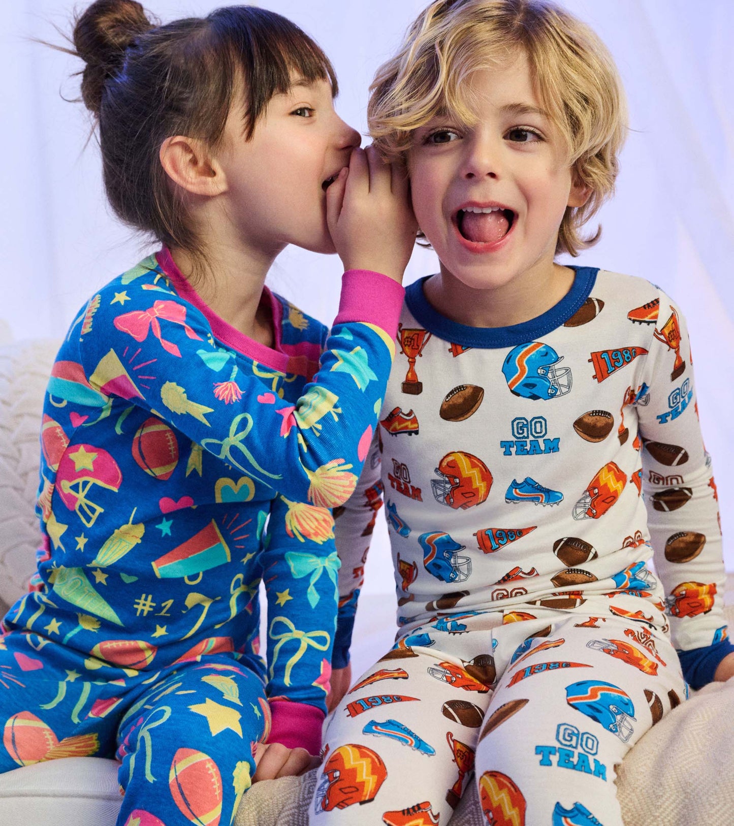 Girls Cheer Squad Cotton Pajama Set