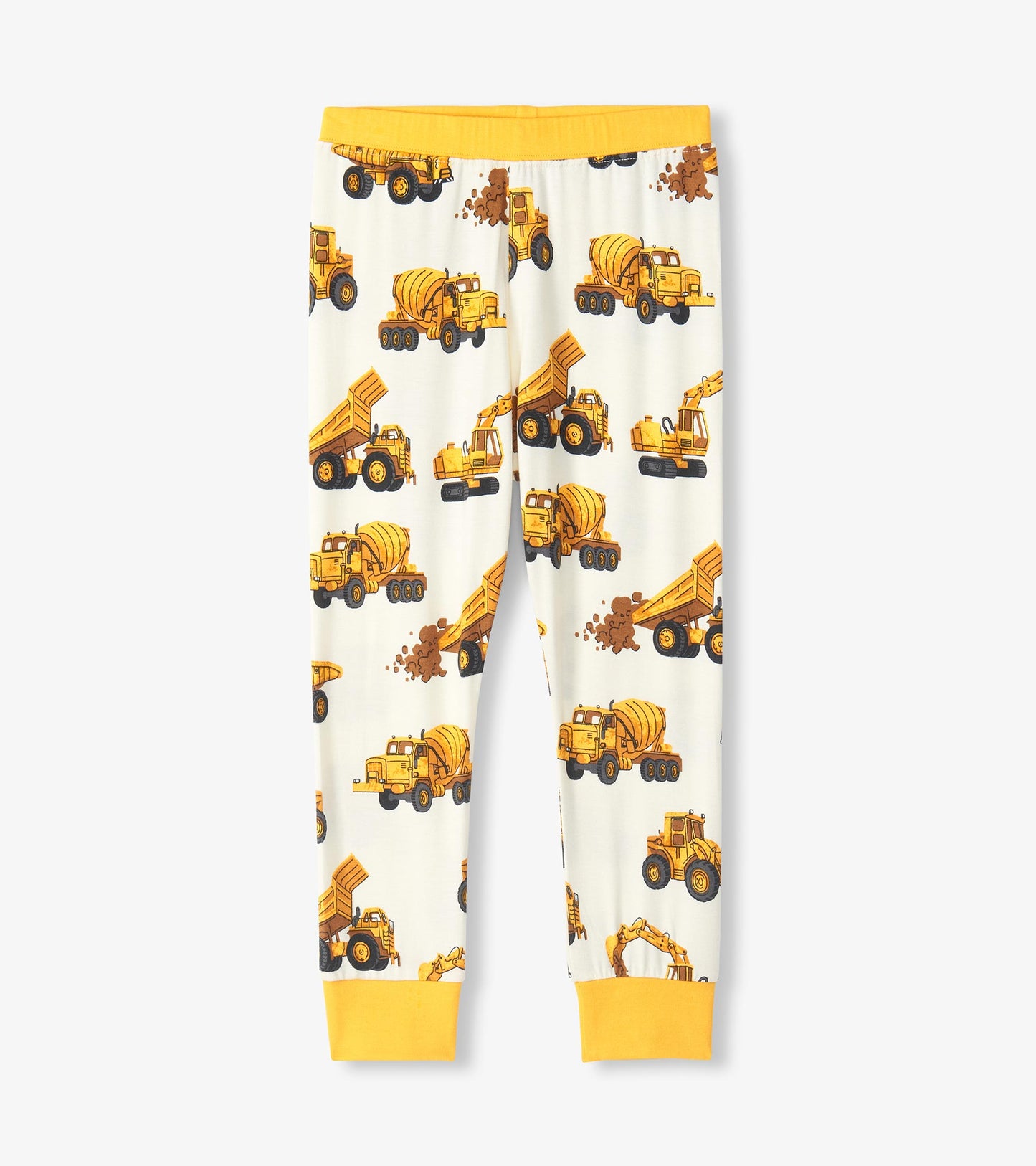 Boys Construction Trucks Bamboo Pajama Set