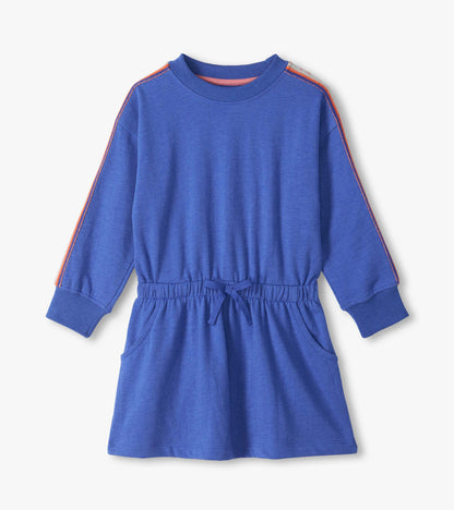 Girls Dazzling Blue Sweatshirt Dress