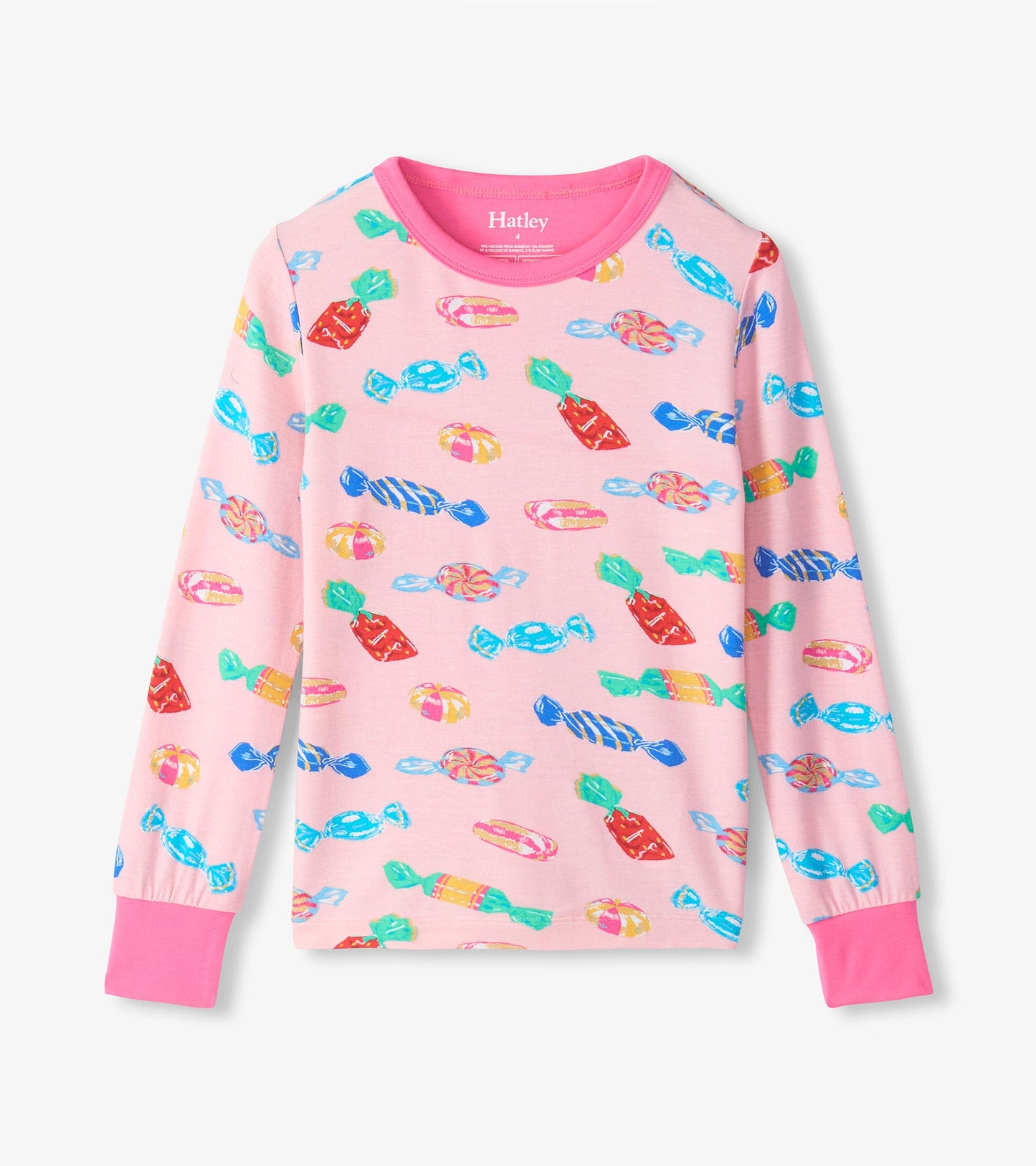 Girls Delicious Candies Bamboo Pajama Set