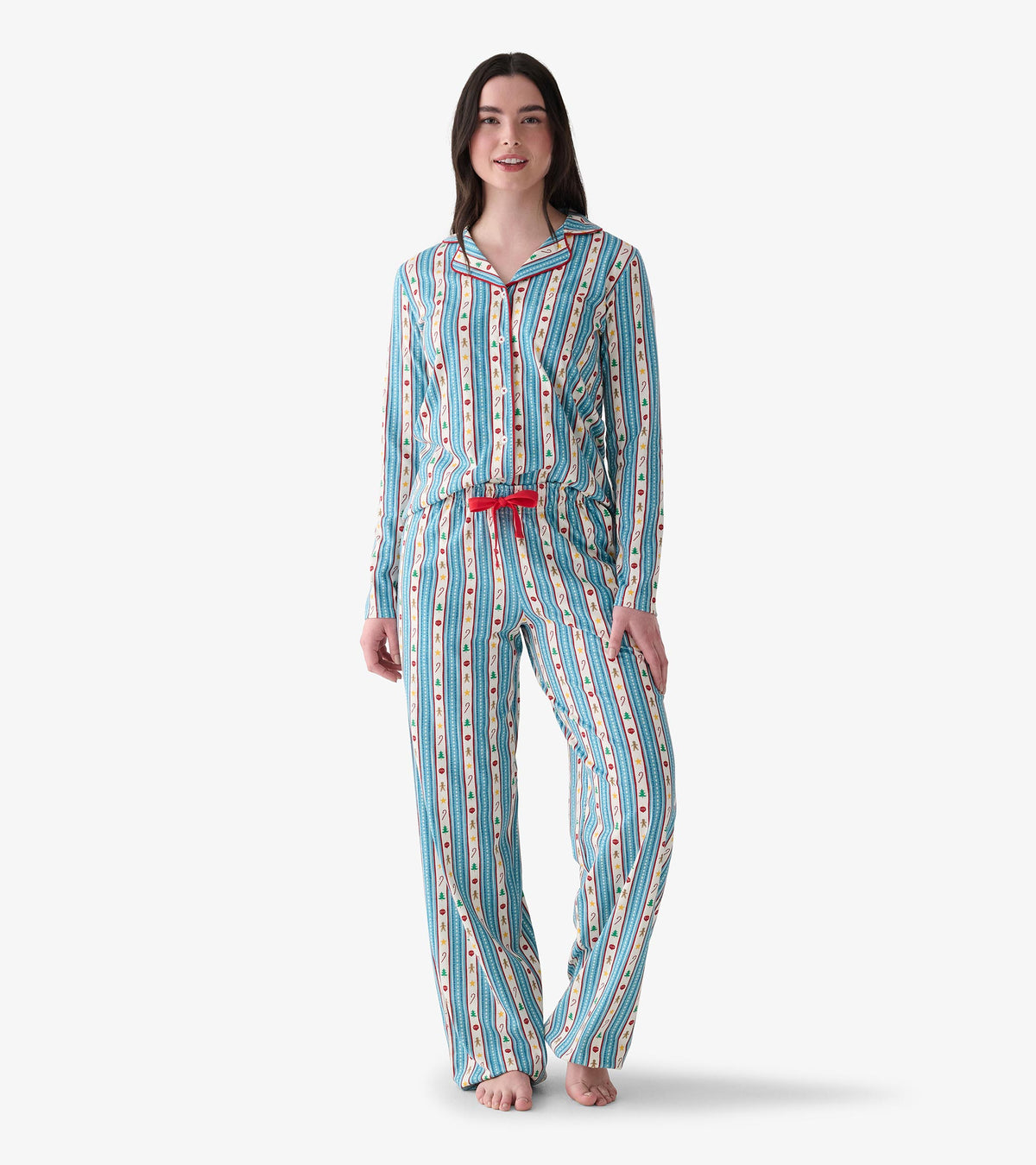Women's Holiday Decorations Two Piece Pajama Set